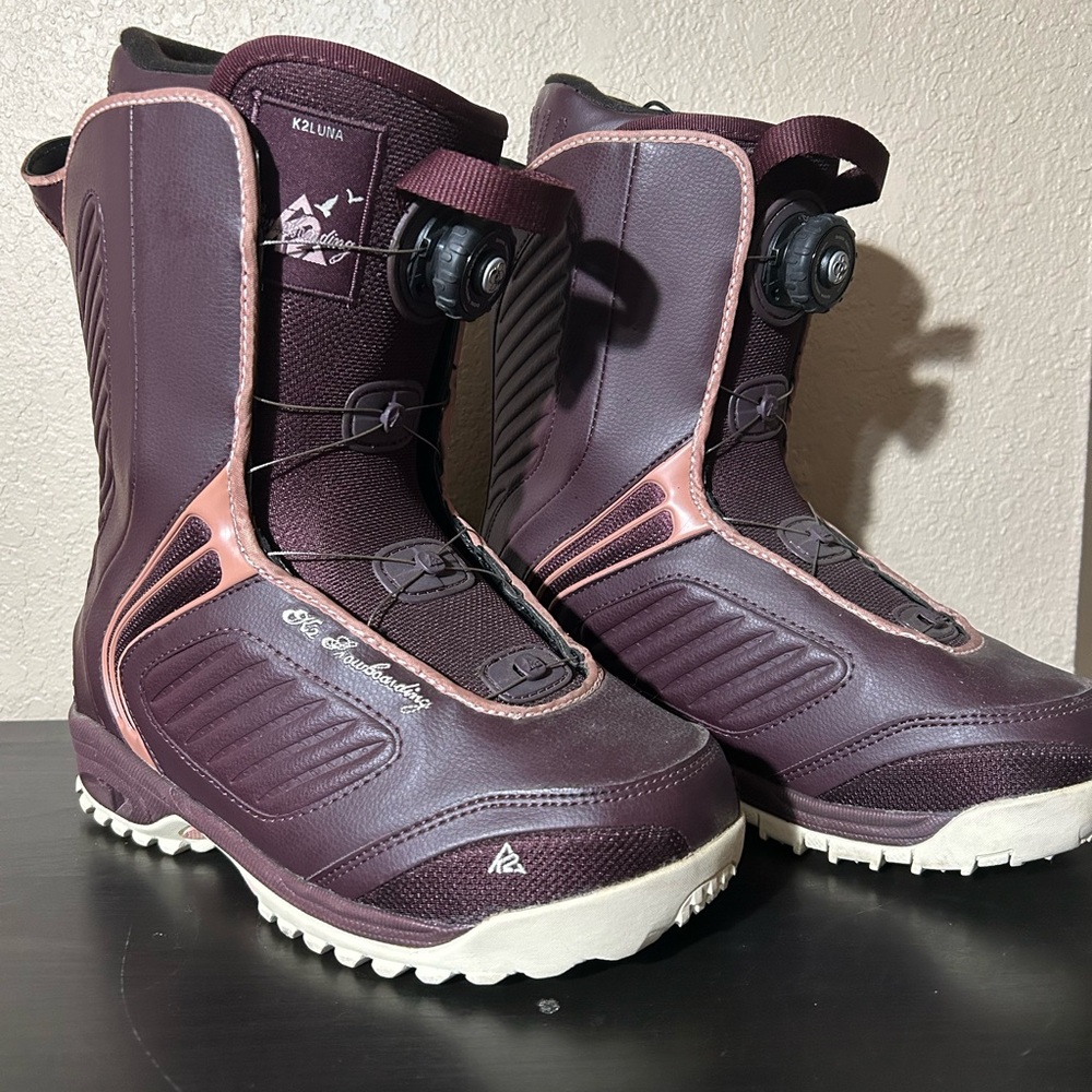K2 LUNA BOA Snowboard Boots Women's US 9 / EUR 40 / CM 26